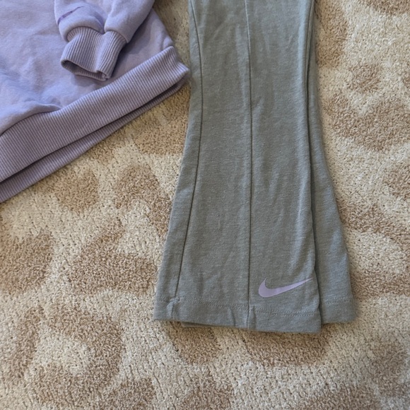 Nike Kids Purple Sweatshirt and Olive Joggers Set - Picture 3 of 3